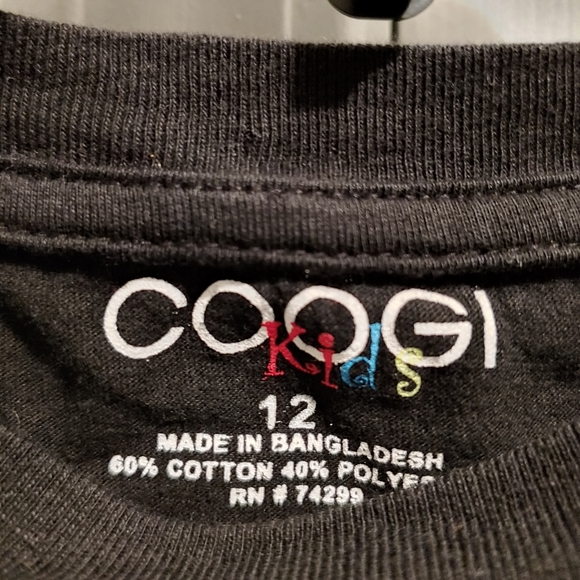 Coogi Australia Kids 12 Black & White shirt 87 Top - Picture 4 of 4